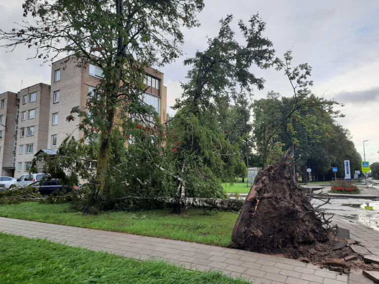 Audros padariniai Kupiškyje